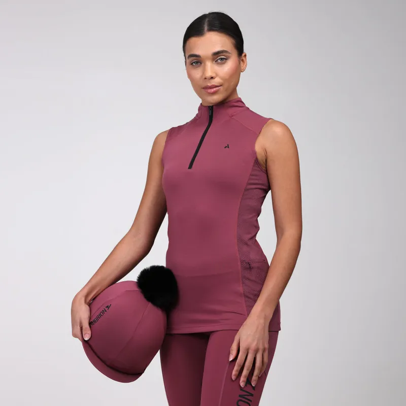 Aubrion React Sleeveless Base Layer in Mauve